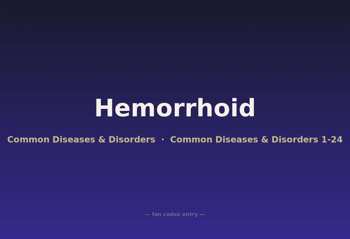 Hemorrhoid