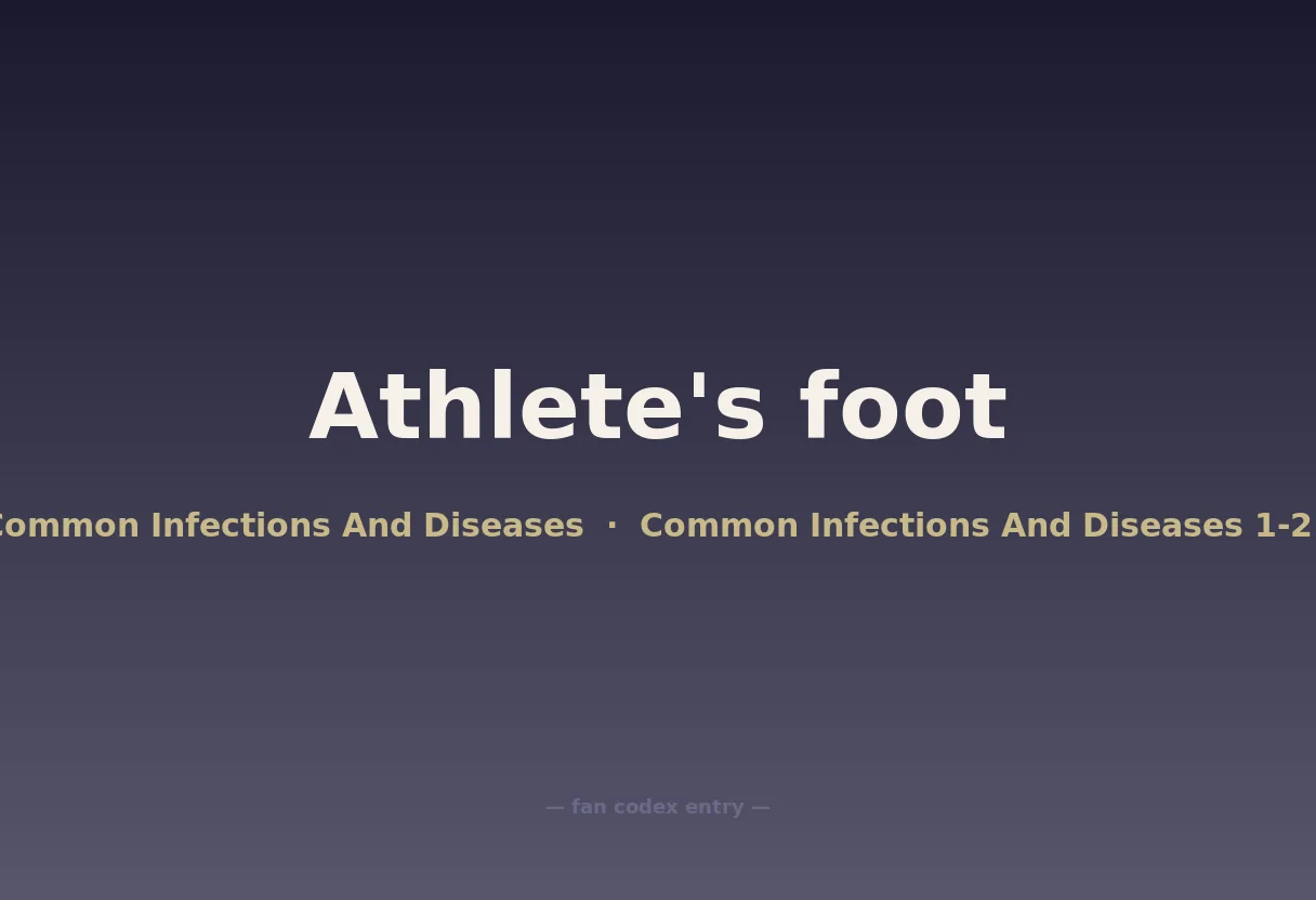 Athlete's foot