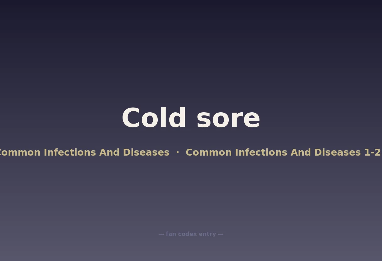 Cold sore