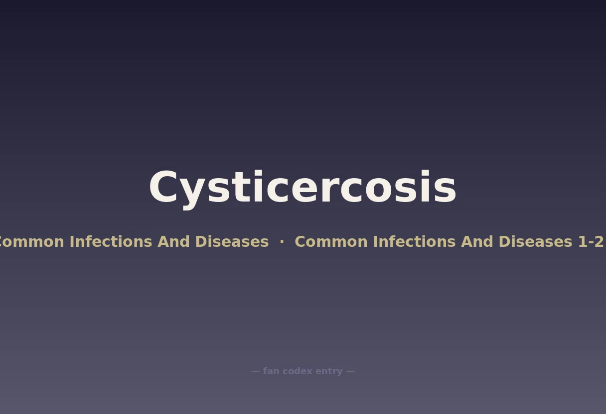 Cysticercosis