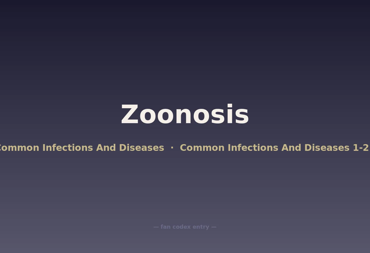Zoonosis