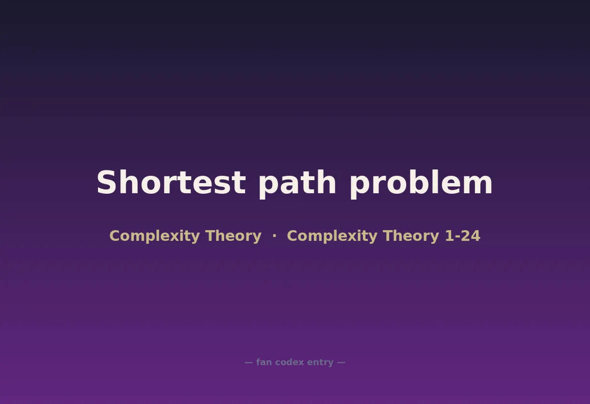 Shortest path problem