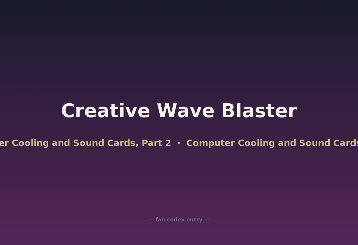 Creative Wave Blaster