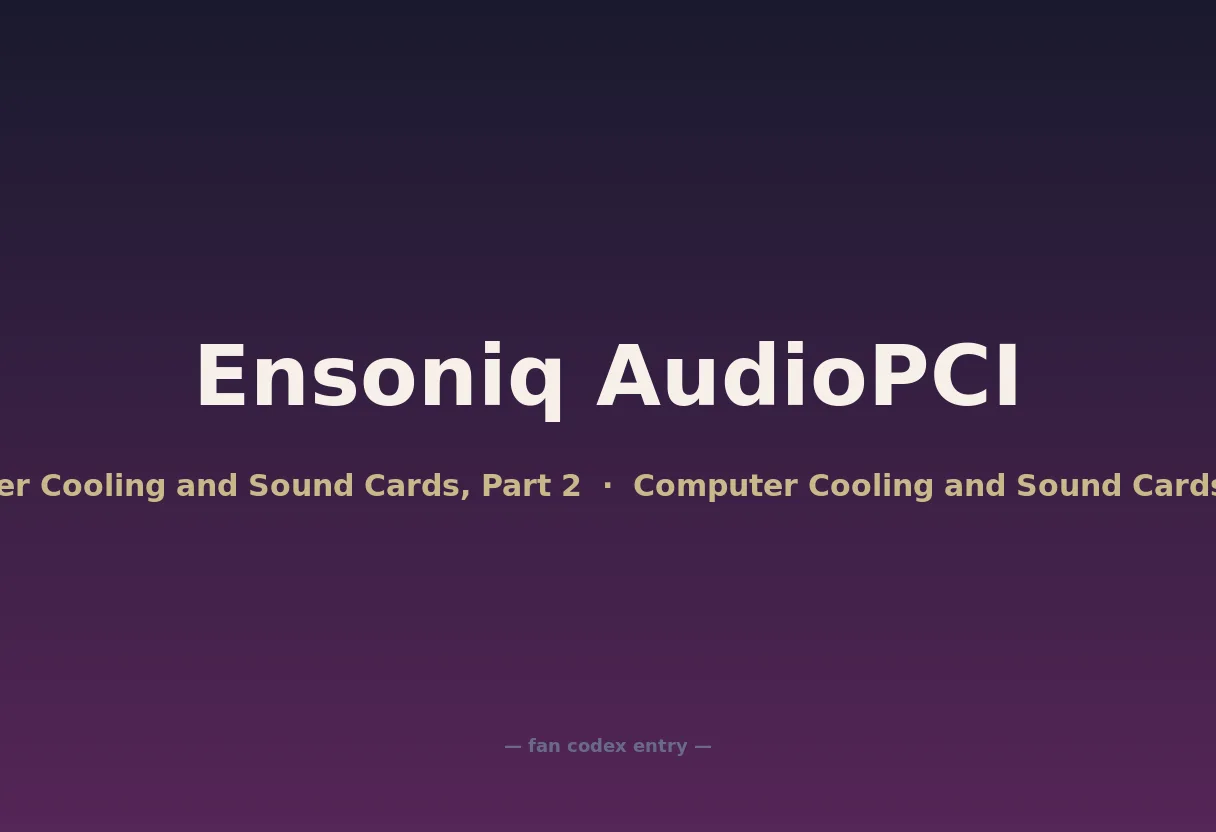 Ensoniq AudioPCI