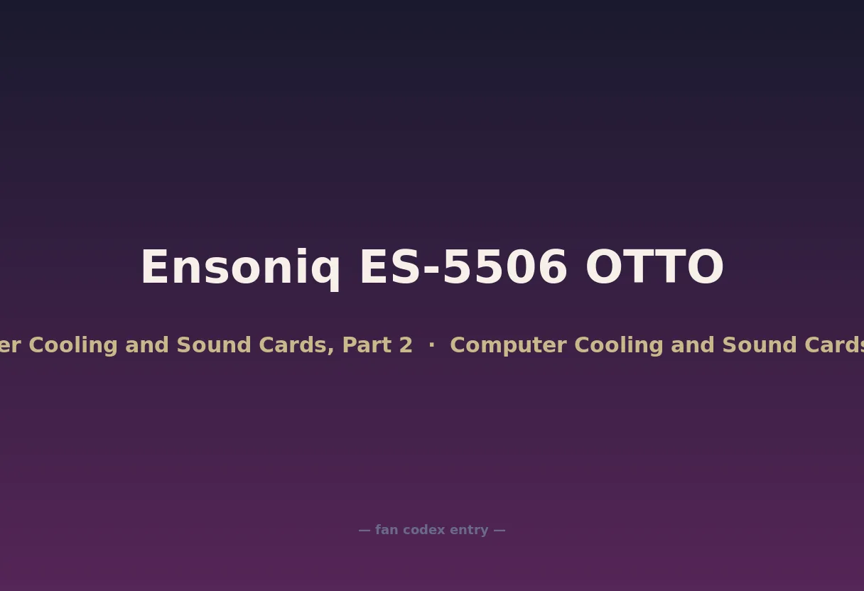 Ensoniq ES-5506 OTTO