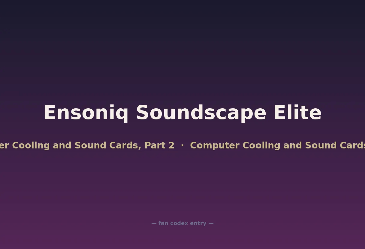 Ensoniq Soundscape Elite