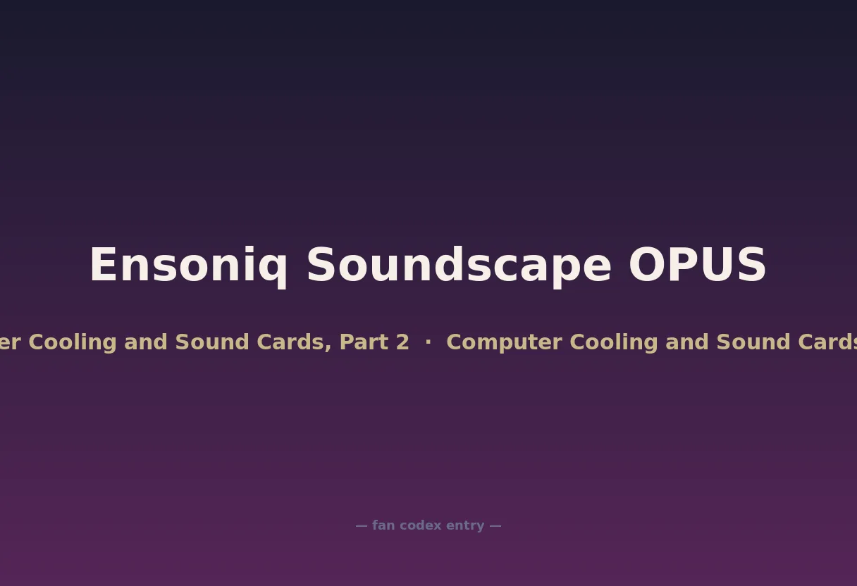 Ensoniq Soundscape OPUS