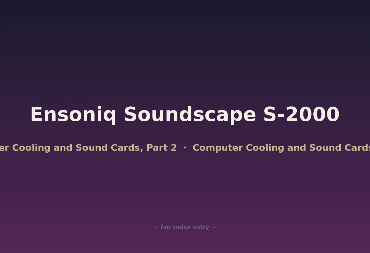 Ensoniq Soundscape S-2000