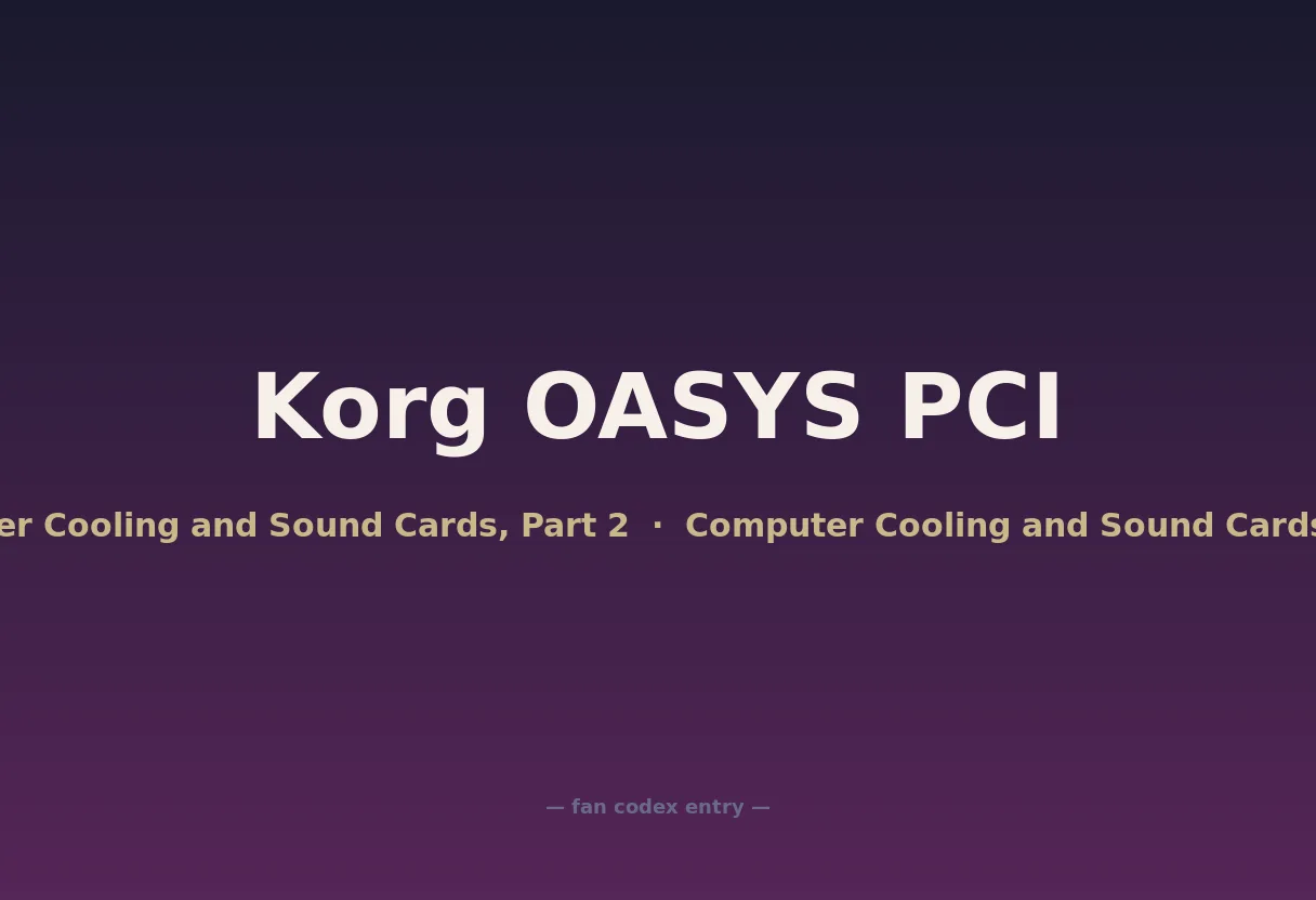 Korg OASYS PCI