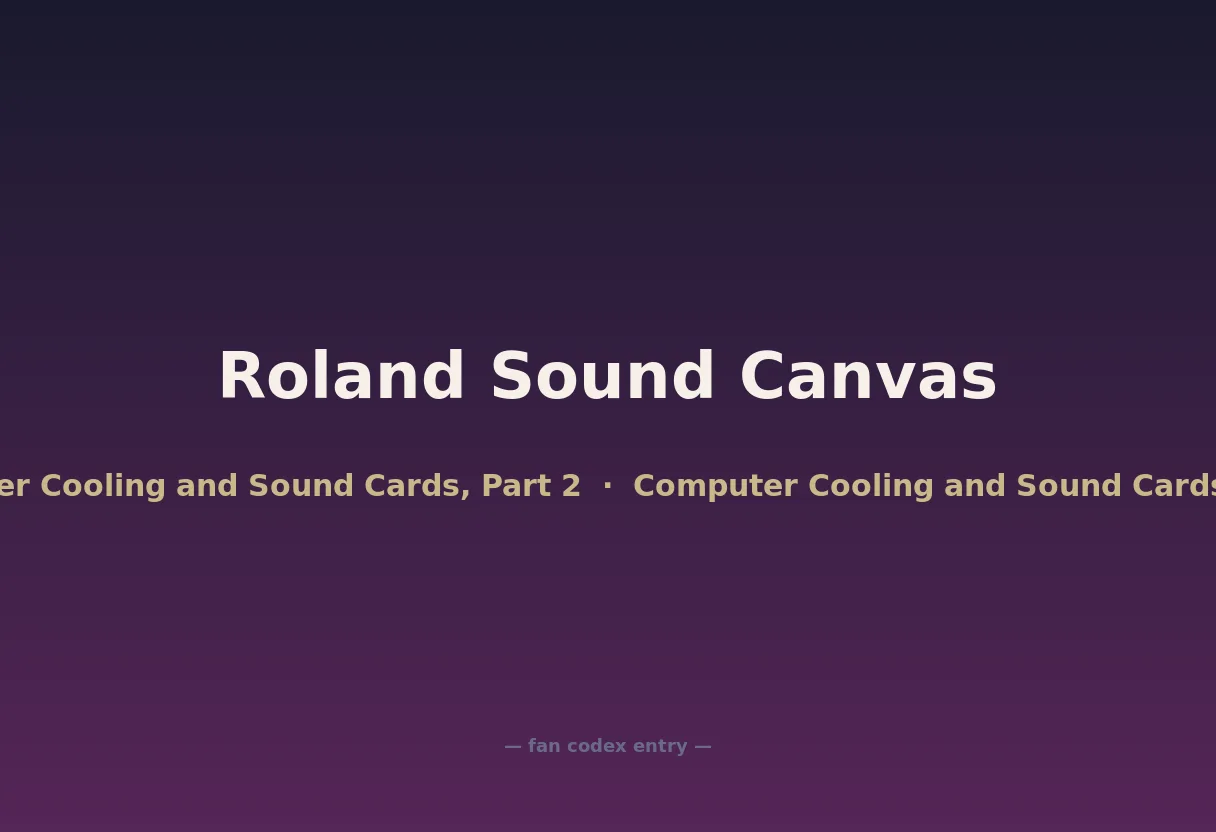 Roland Sound Canvas