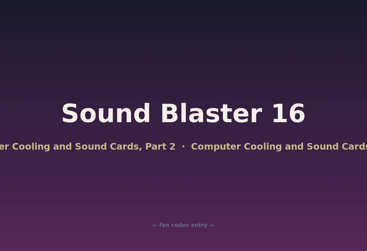 Sound Blaster 16