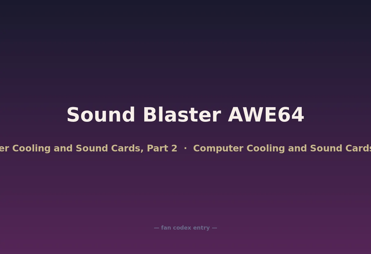Sound Blaster AWE64