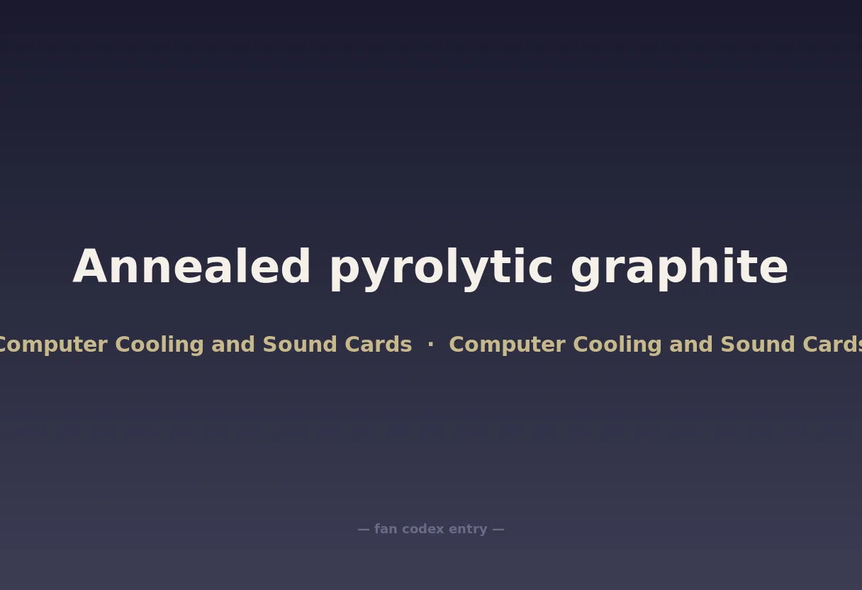 Annealed pyrolytic graphite