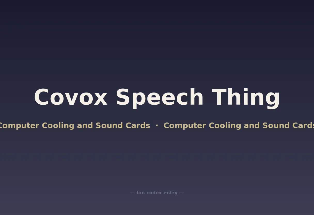 Covox Speech Thing