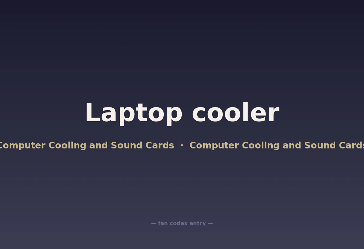 Laptop cooler