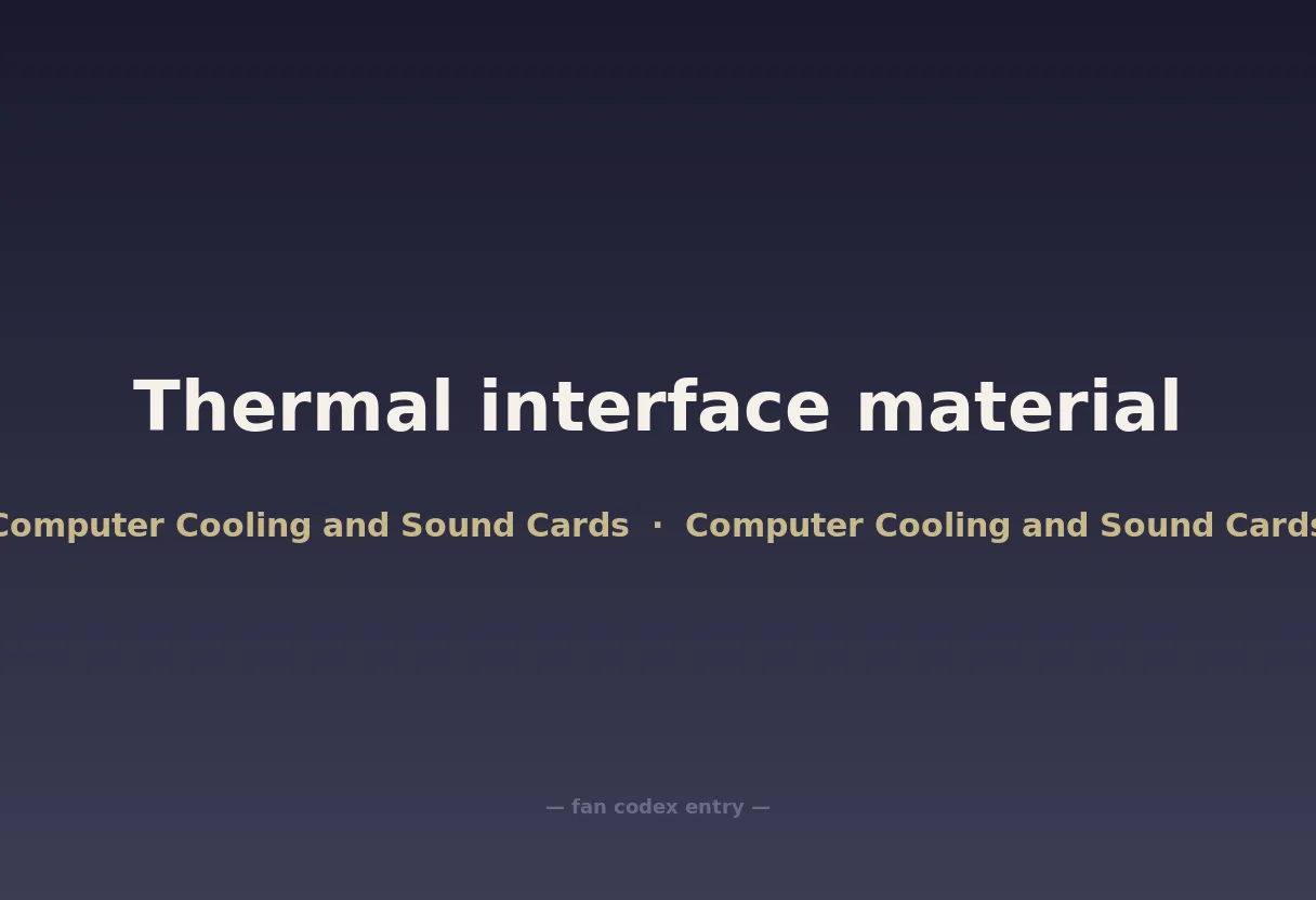 Thermal interface material