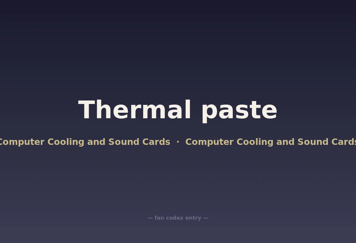Thermal paste