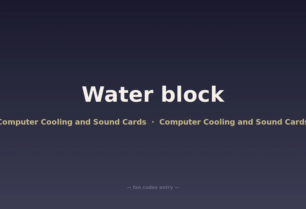 Water block