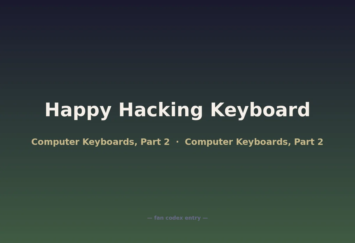 Happy Hacking Keyboard