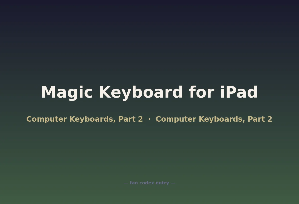 Magic Keyboard for iPad