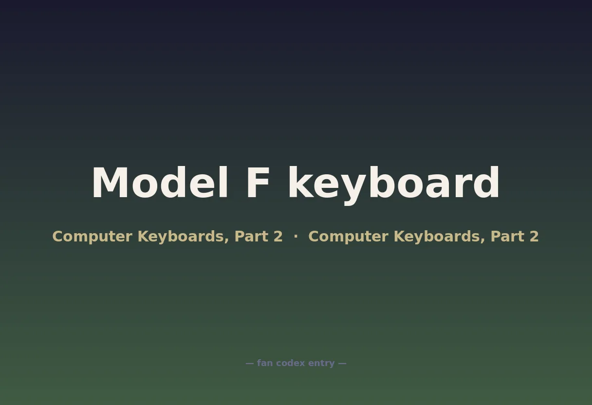 Model F keyboard