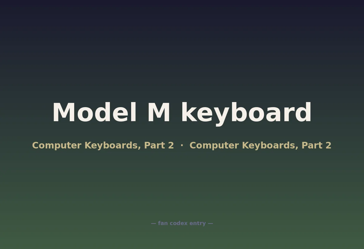 Model M keyboard