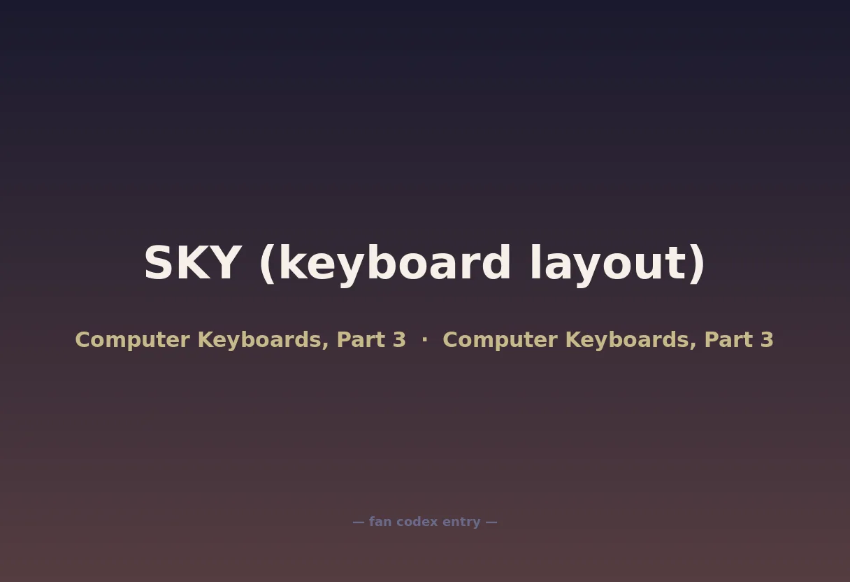 SKY (keyboard layout)