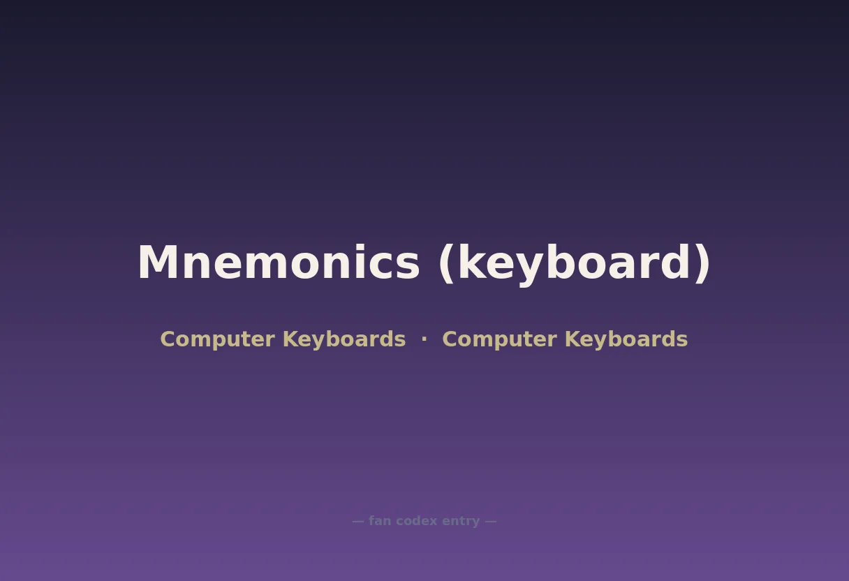 Mnemonics (keyboard)