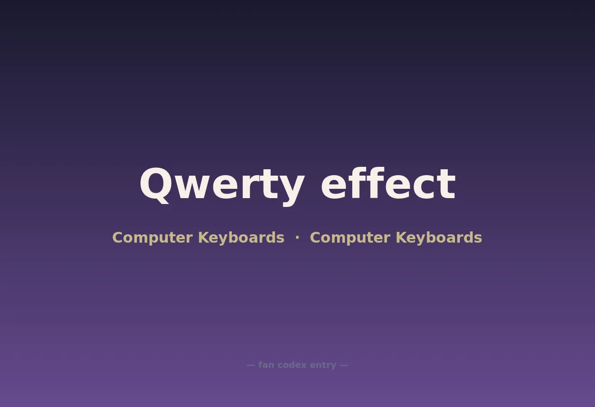 Qwerty effect