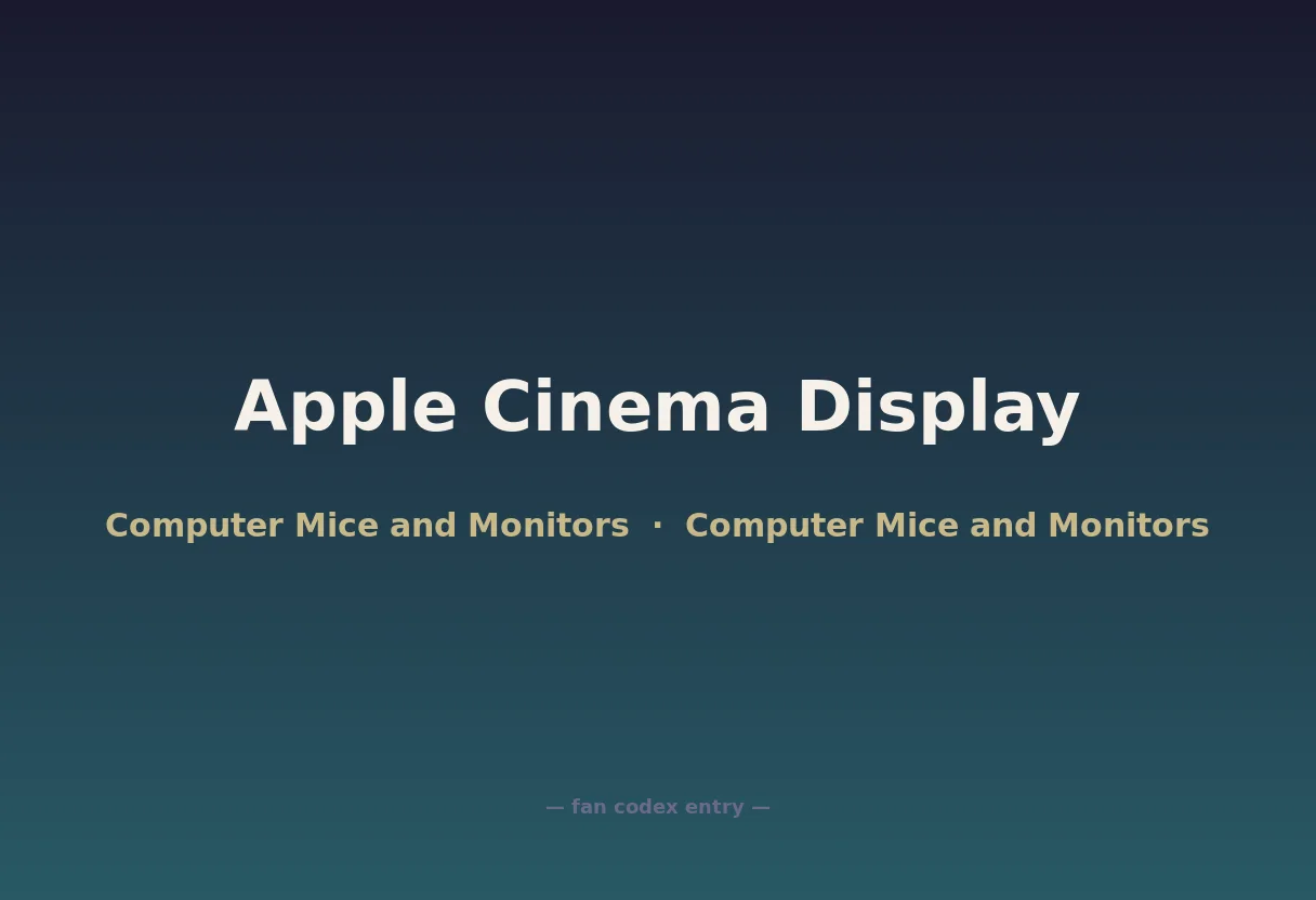 Apple Cinema Display