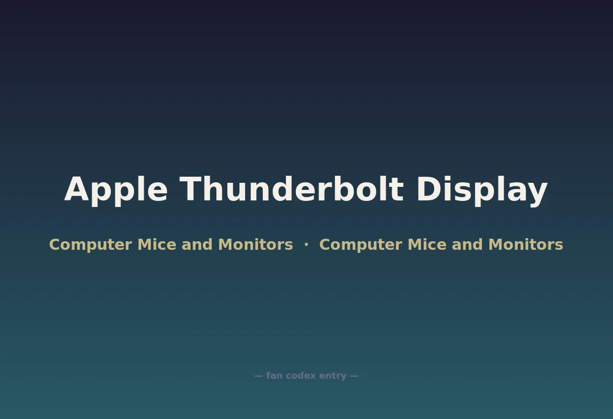 Apple Thunderbolt Display