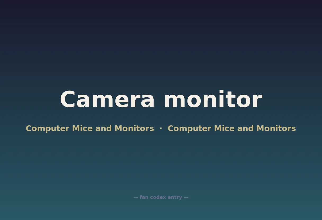 Camera monitor