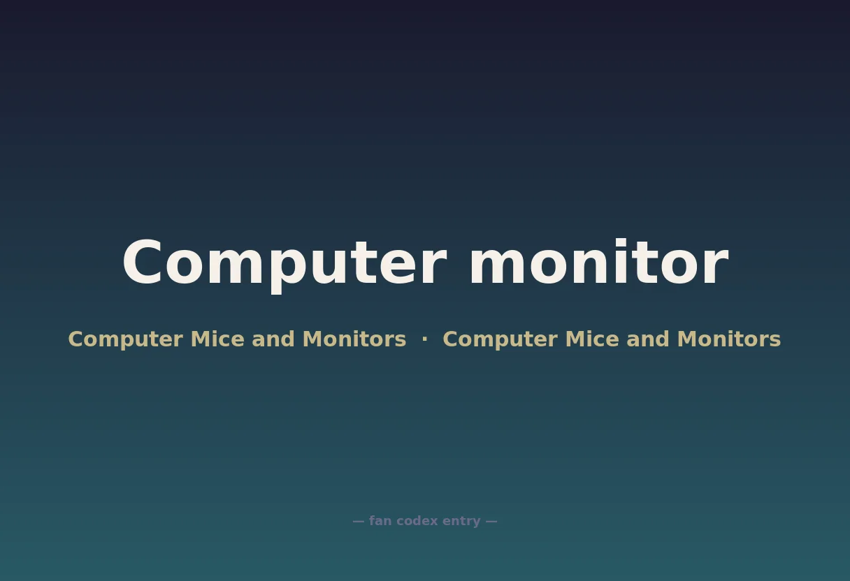 Computer monitor