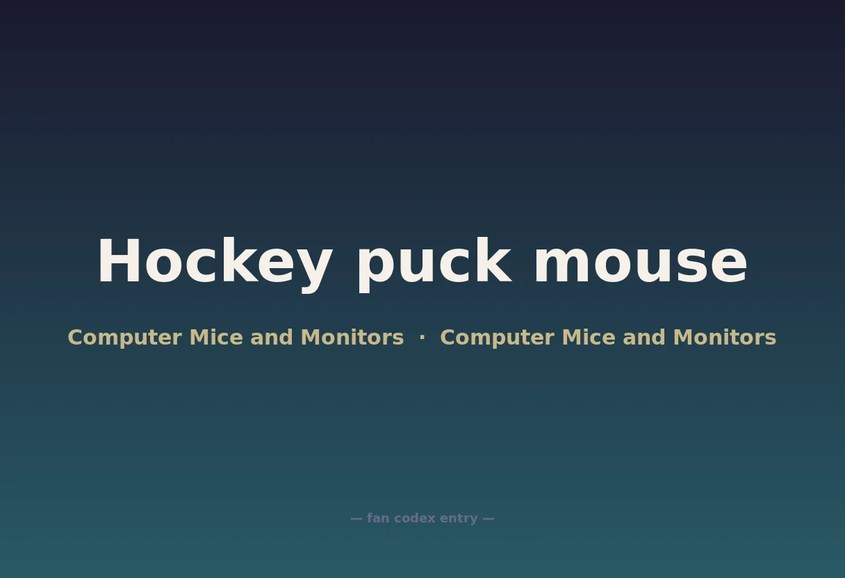 Hockey puck mouse