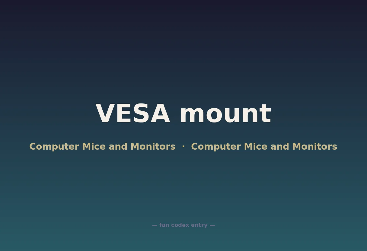 VESA mount