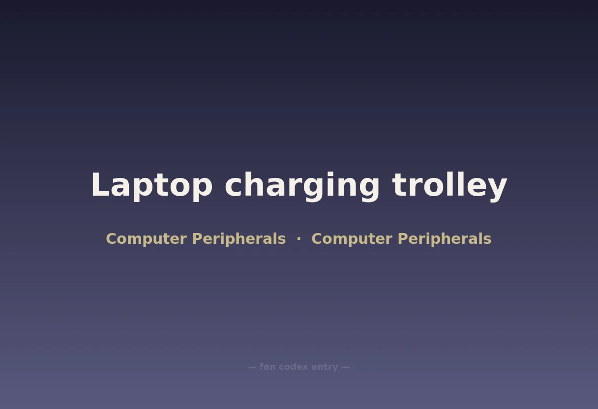 Laptop charging trolley
