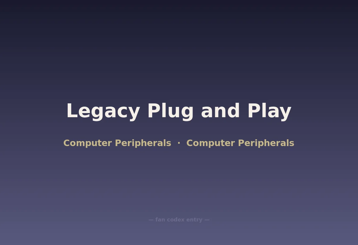 Legacy Plug and Play