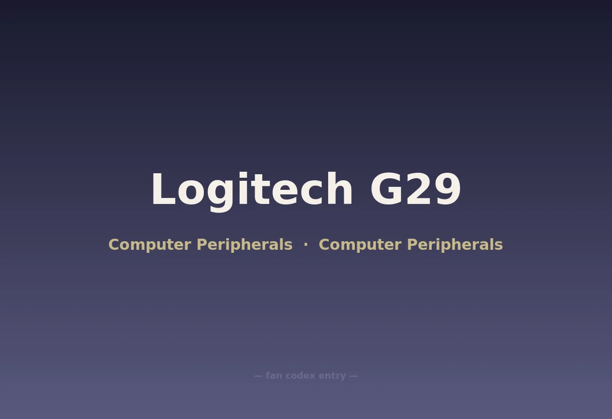 Logitech G29