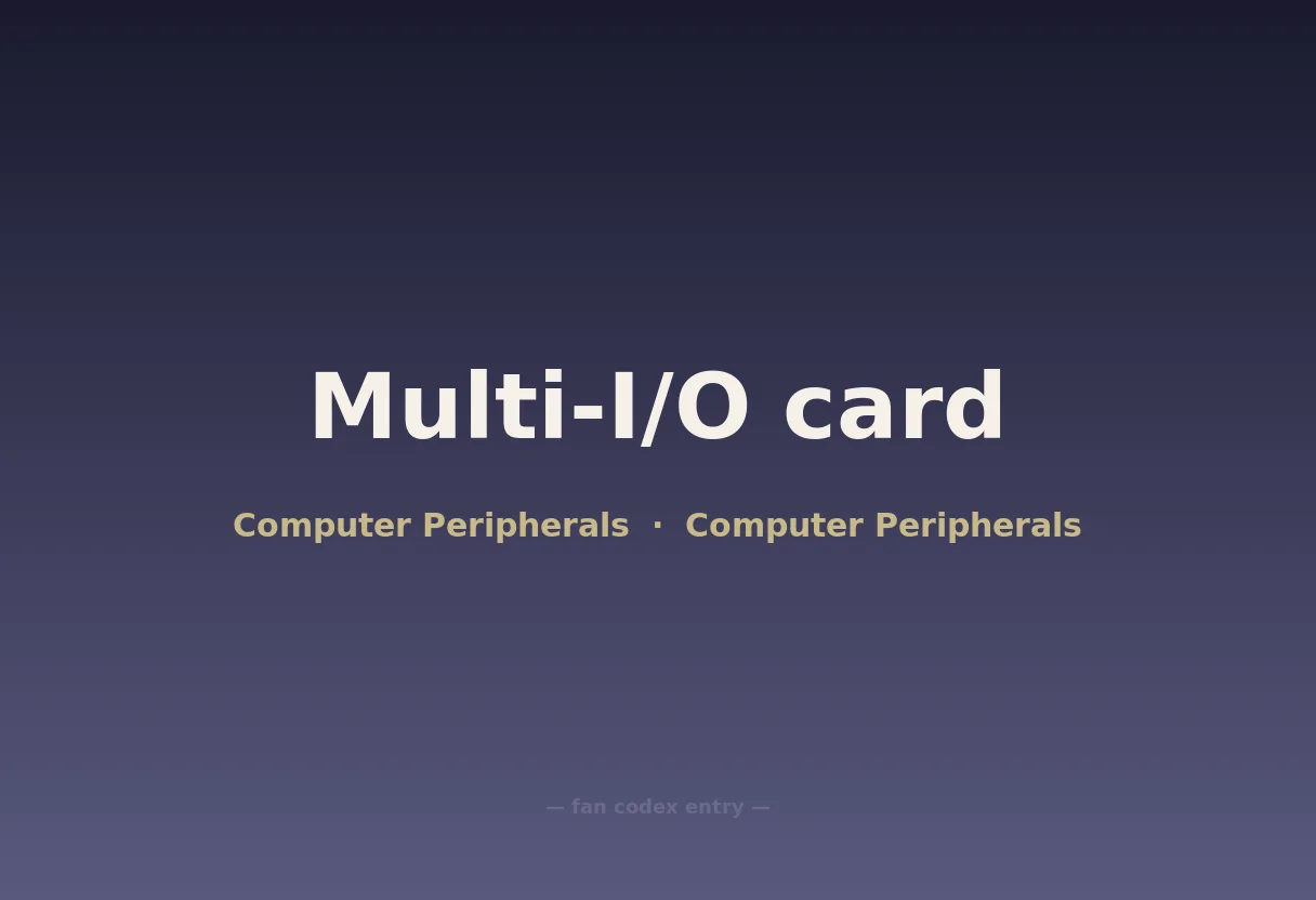 Multi-I/O card