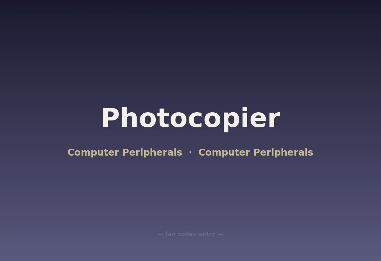 Photocopier