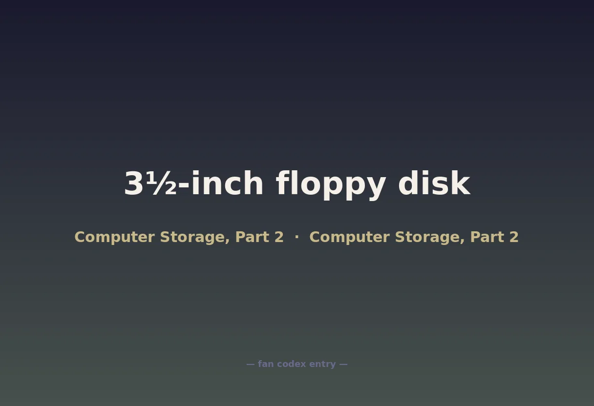 3½-inch floppy disk