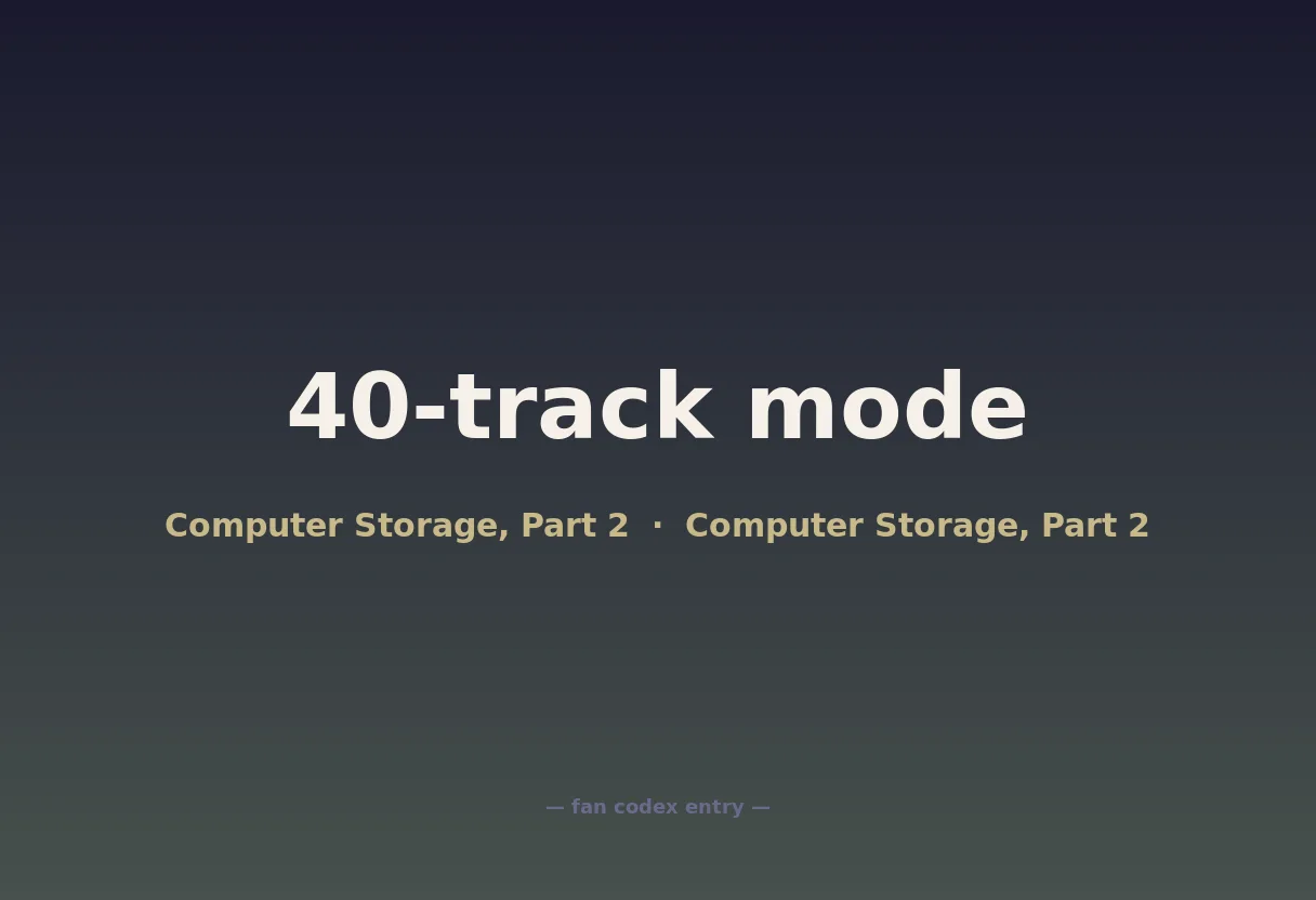 40-track mode