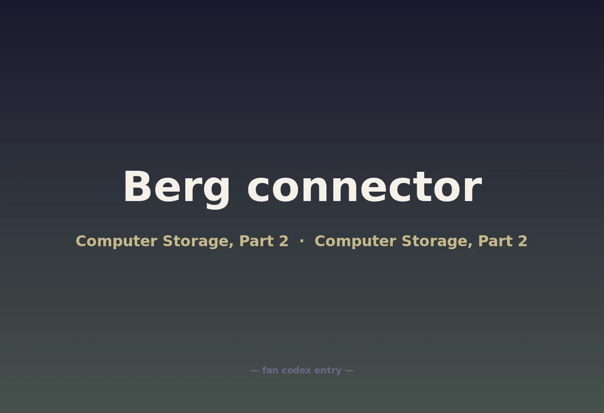 Berg connector