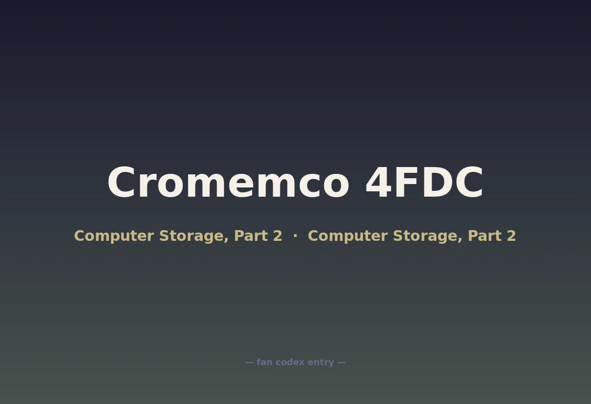 Cromemco 4FDC