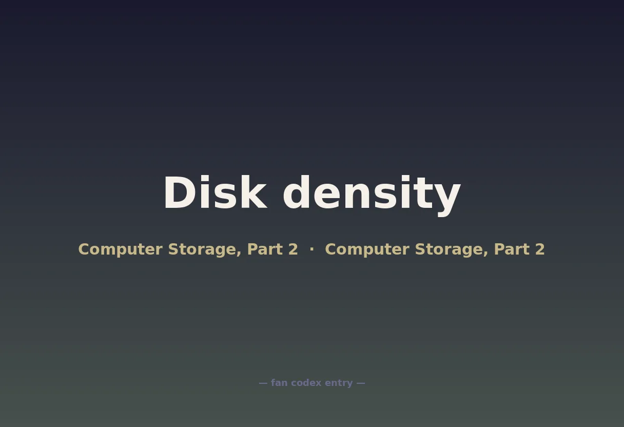 Disk density