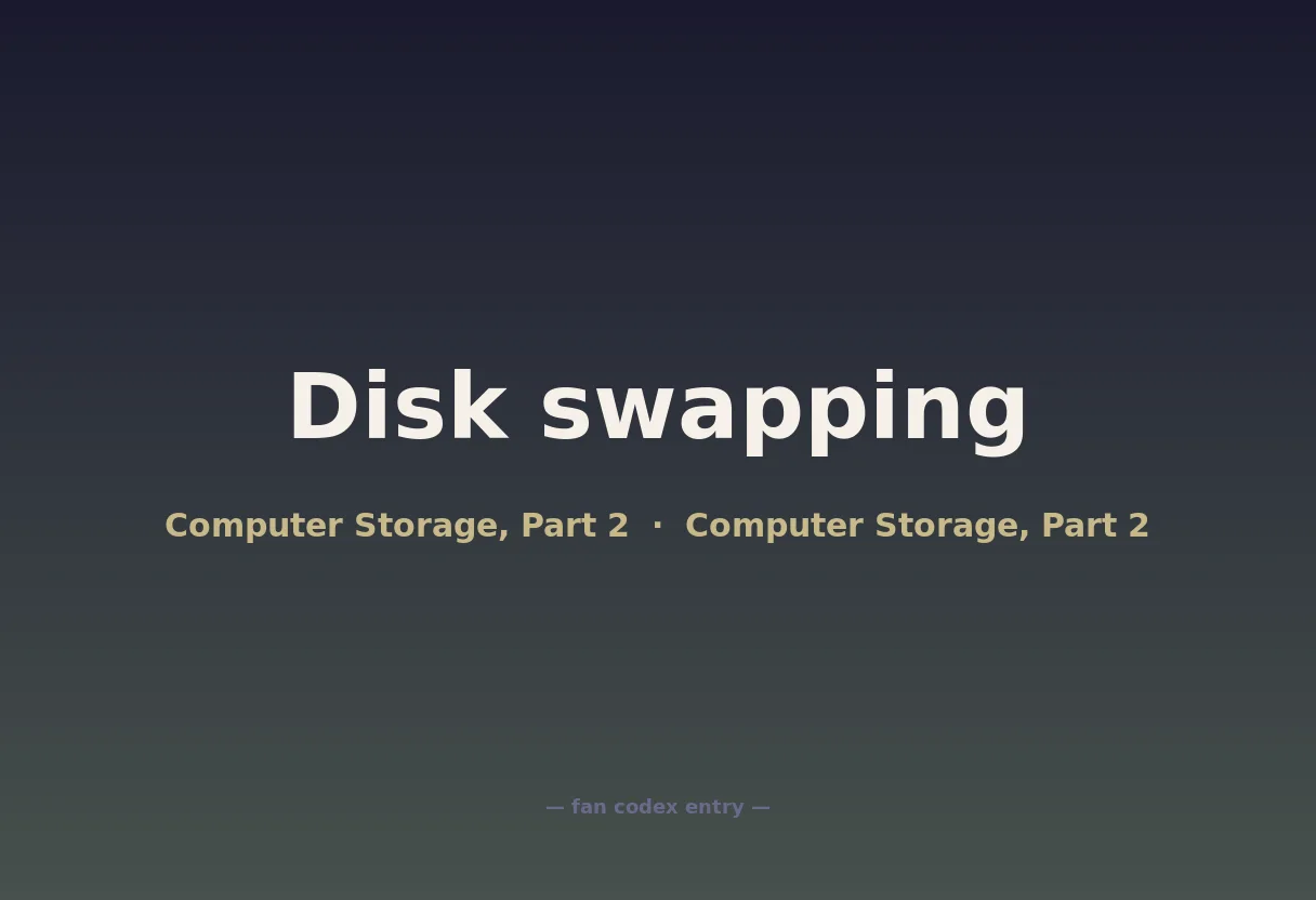Disk swapping