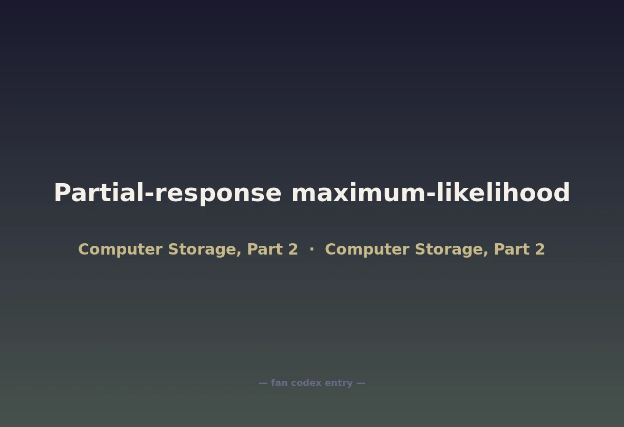 Partial-response maximum-likelihood