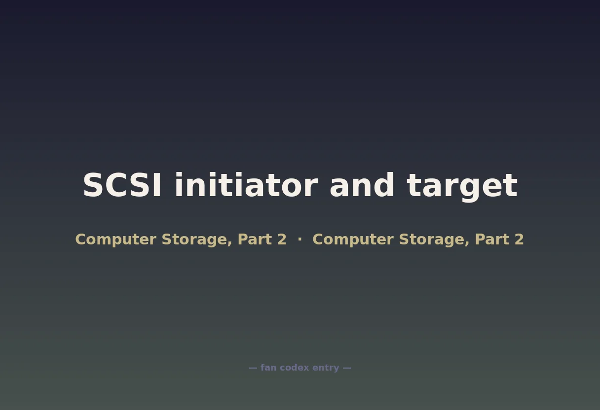 SCSI initiator and target