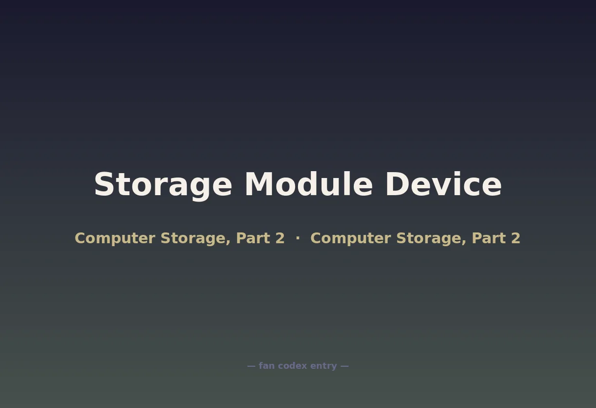 Storage Module Device