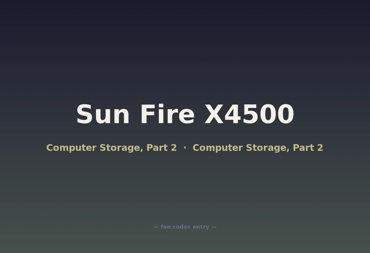 Sun Fire X4500